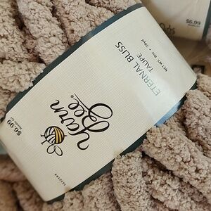 Yarn Bee External Bliss Taupe Crochet Craft Yarn 28yds